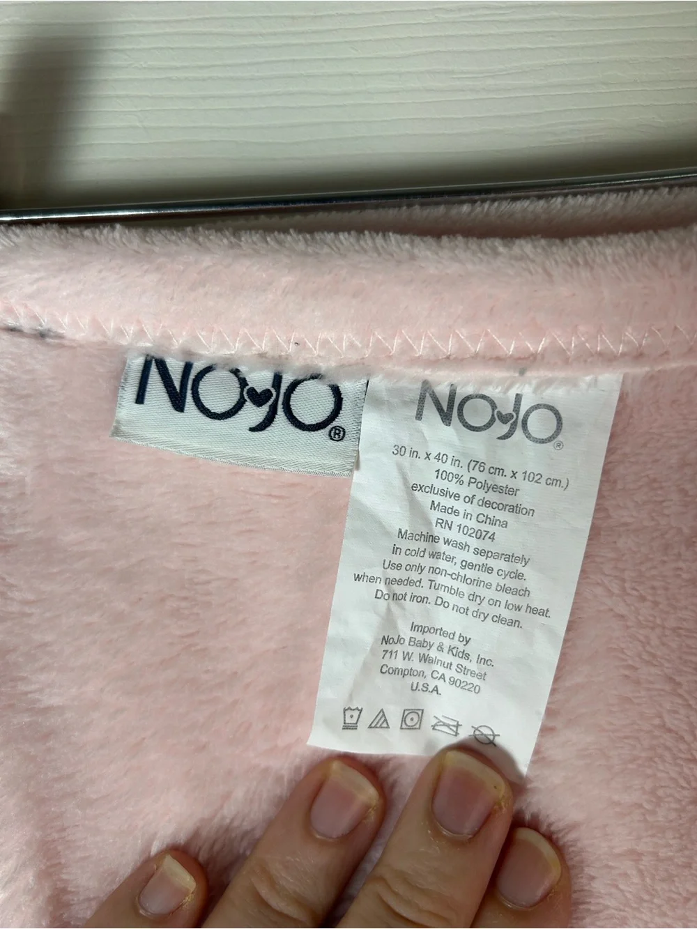 NoJo Better Together Elephant Mom & Baby Blanket Pink Gray Tiara Crown RARE HTF